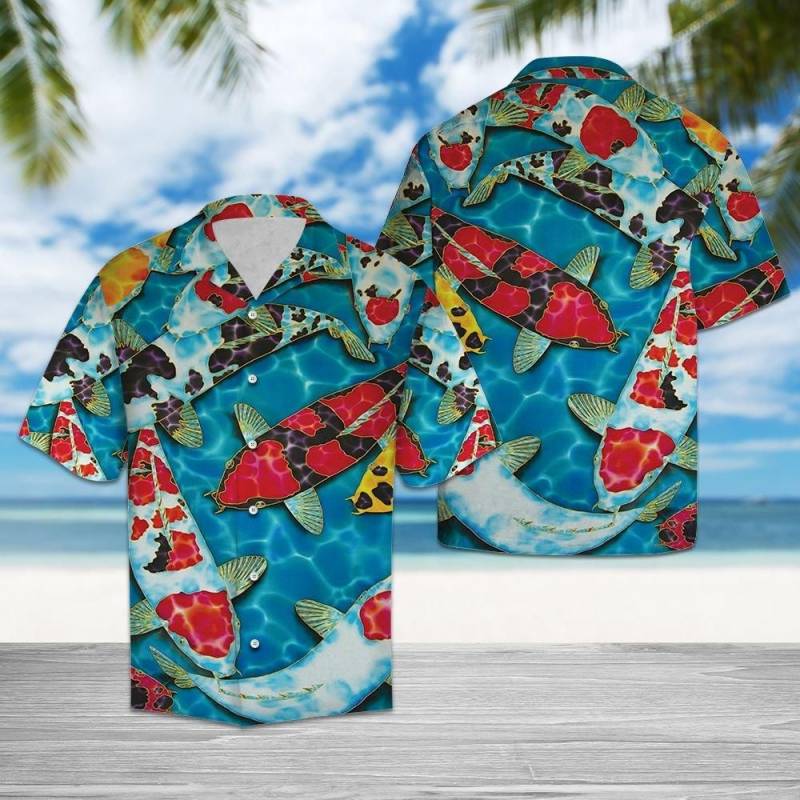 Artsyhomes Koi Fish Hawaiian Ha82593