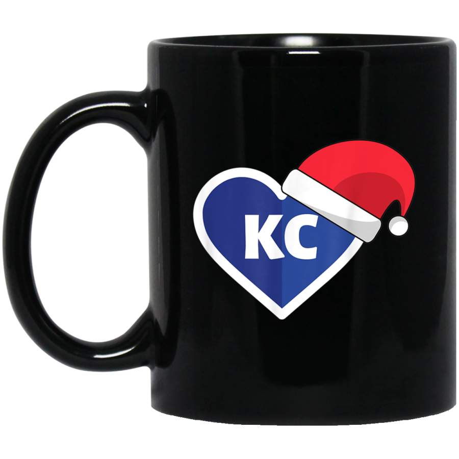 I Love Kansas City Heart KC Christmas Mug