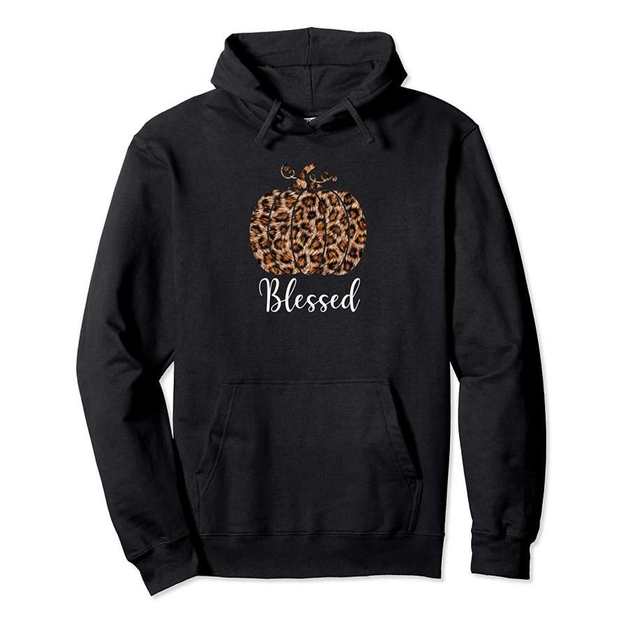 Cute Blessed Grateful Cheetah Leopard Print Skin Top Women Hoodie