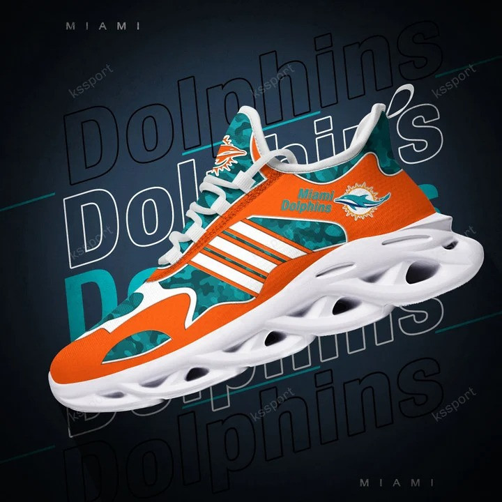 Miami Dolphins Yezy Running Sneakers Bg535