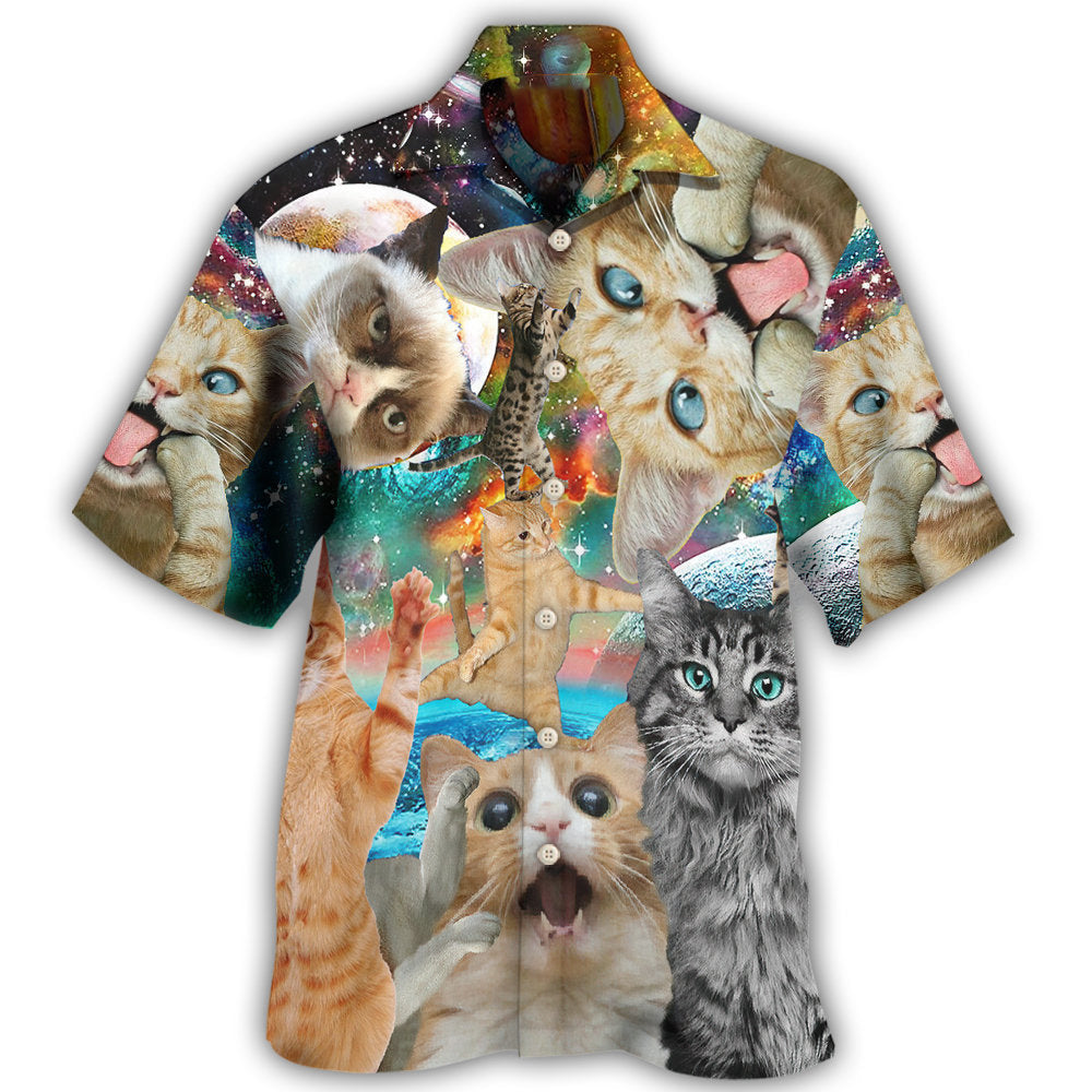 Cat Funny Amazing Galaxy Hawaii Shirt Ha44919