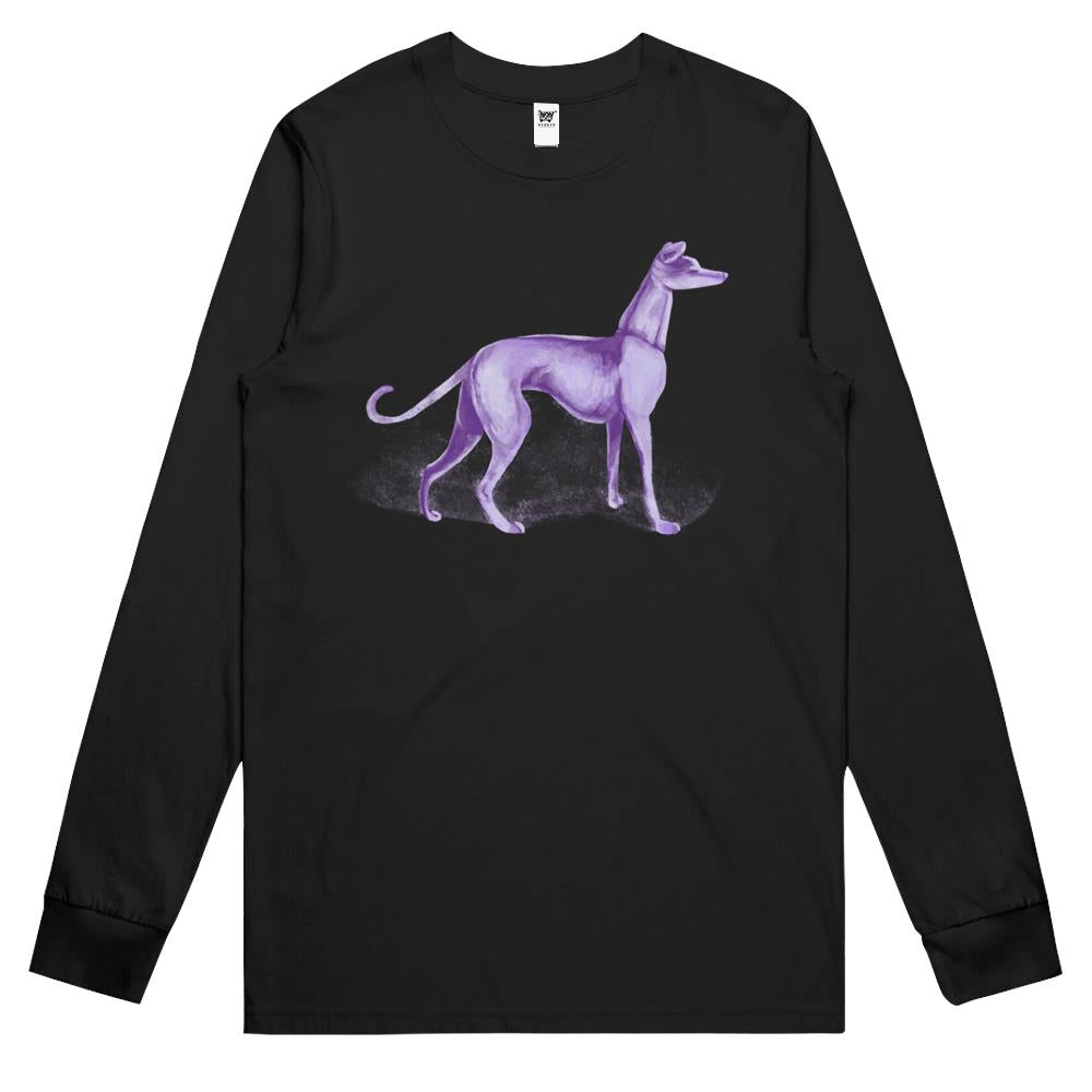 That One Purple Dog Shirt (Wordless) Long Sleeve T Shirts