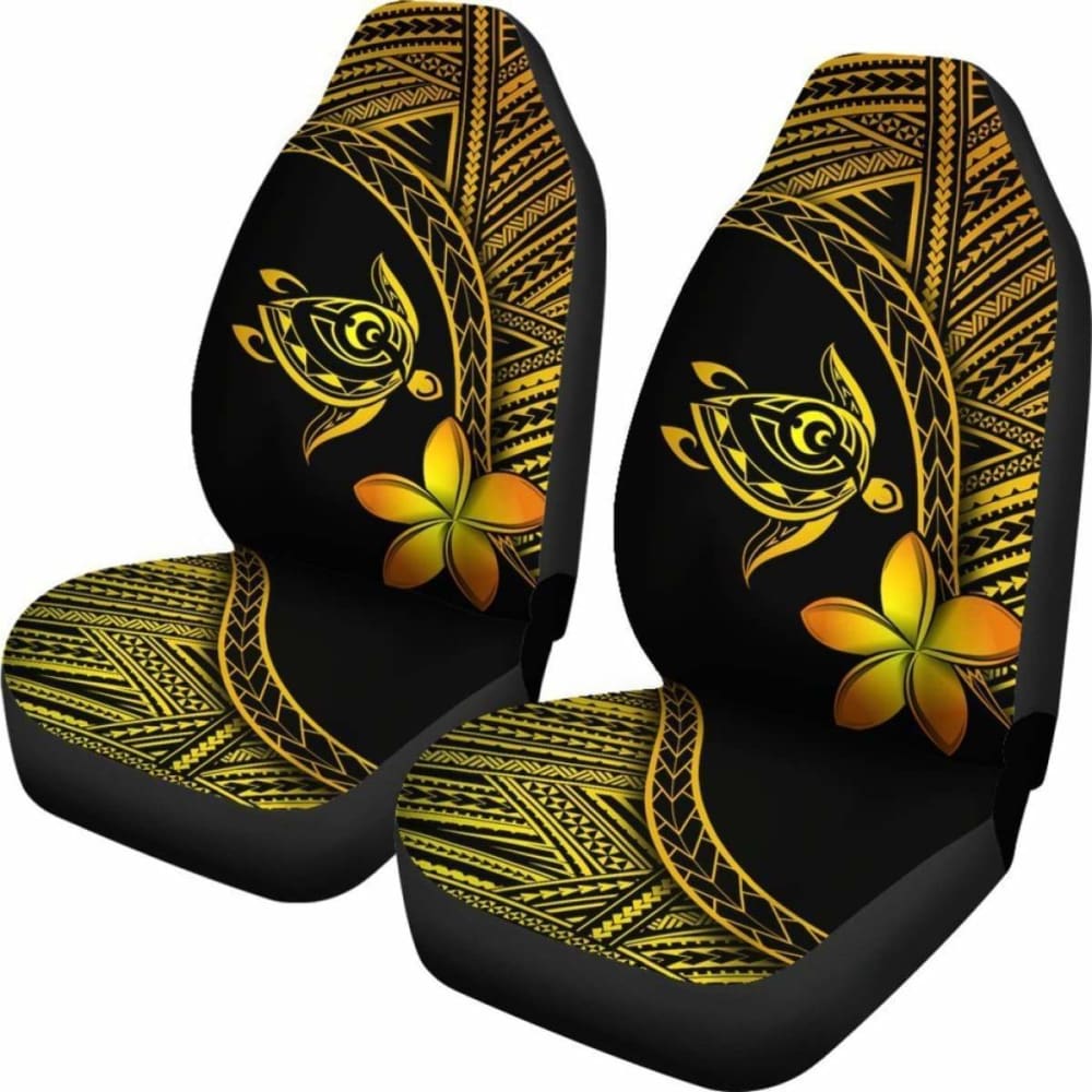 Alohawaii Car Seat Covers – Hawaii Turtle Plumeria Yellow – New 091114