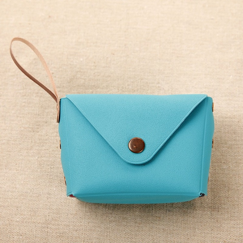 Korean Version of Cute Candy Color Small Coin Purse Coin Bag Key Case Creative Macaron Hand Bag Women’s Bag 2022 Summer New alx