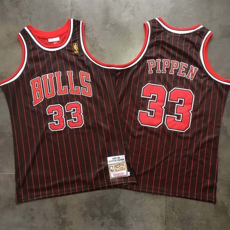 Chicago Bulls Scottie Pippen #33 NBA Classic Red Jersey