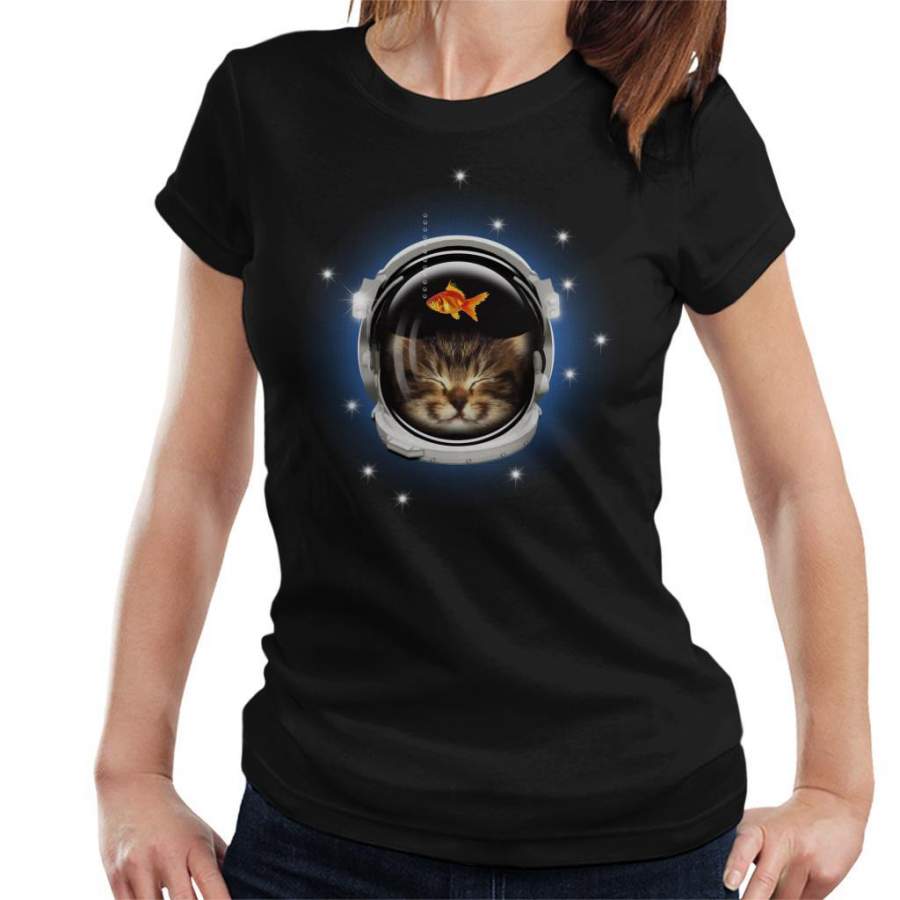 Space Cadet Kitten Women’s T-Shirt