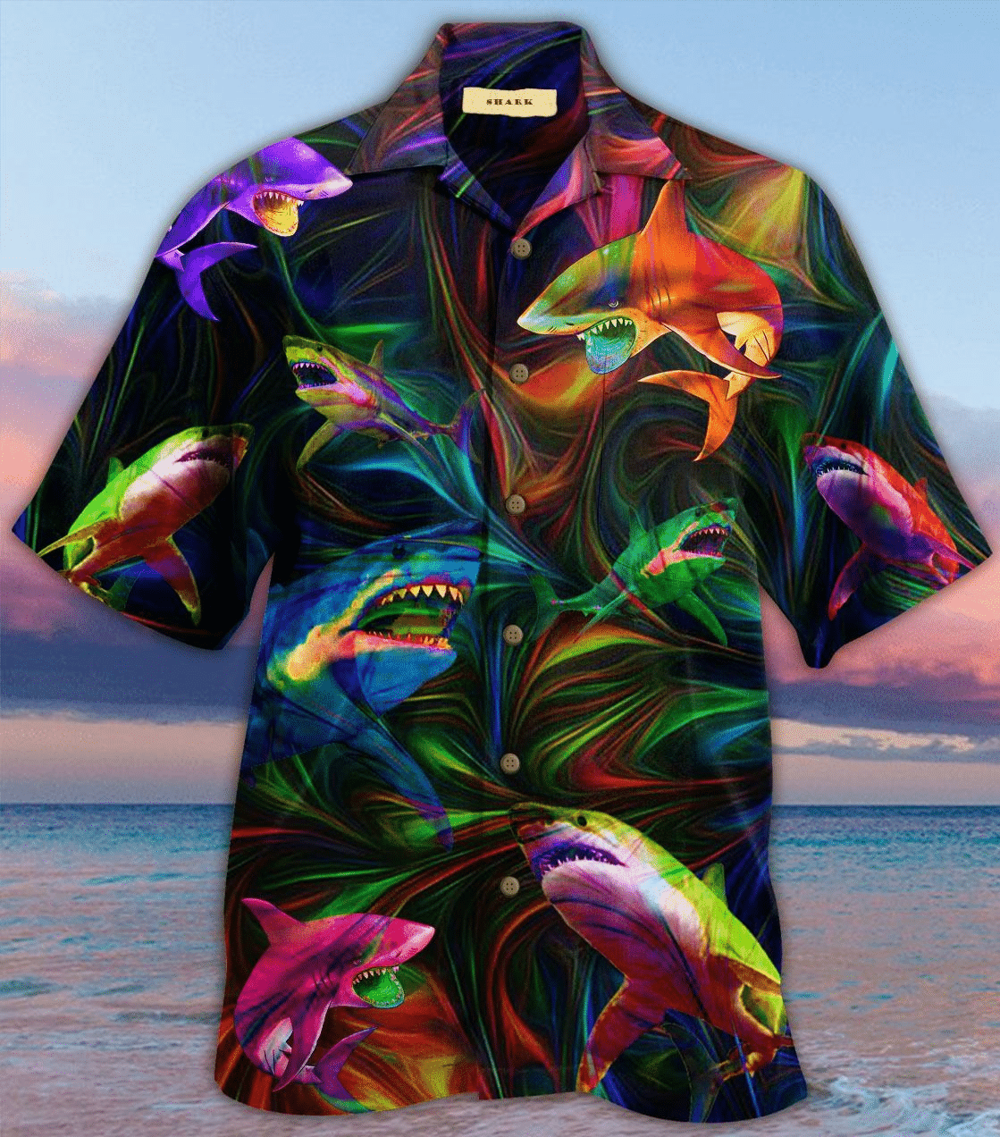 Amazing Shark Short Sleeve Hawaiian Shirt