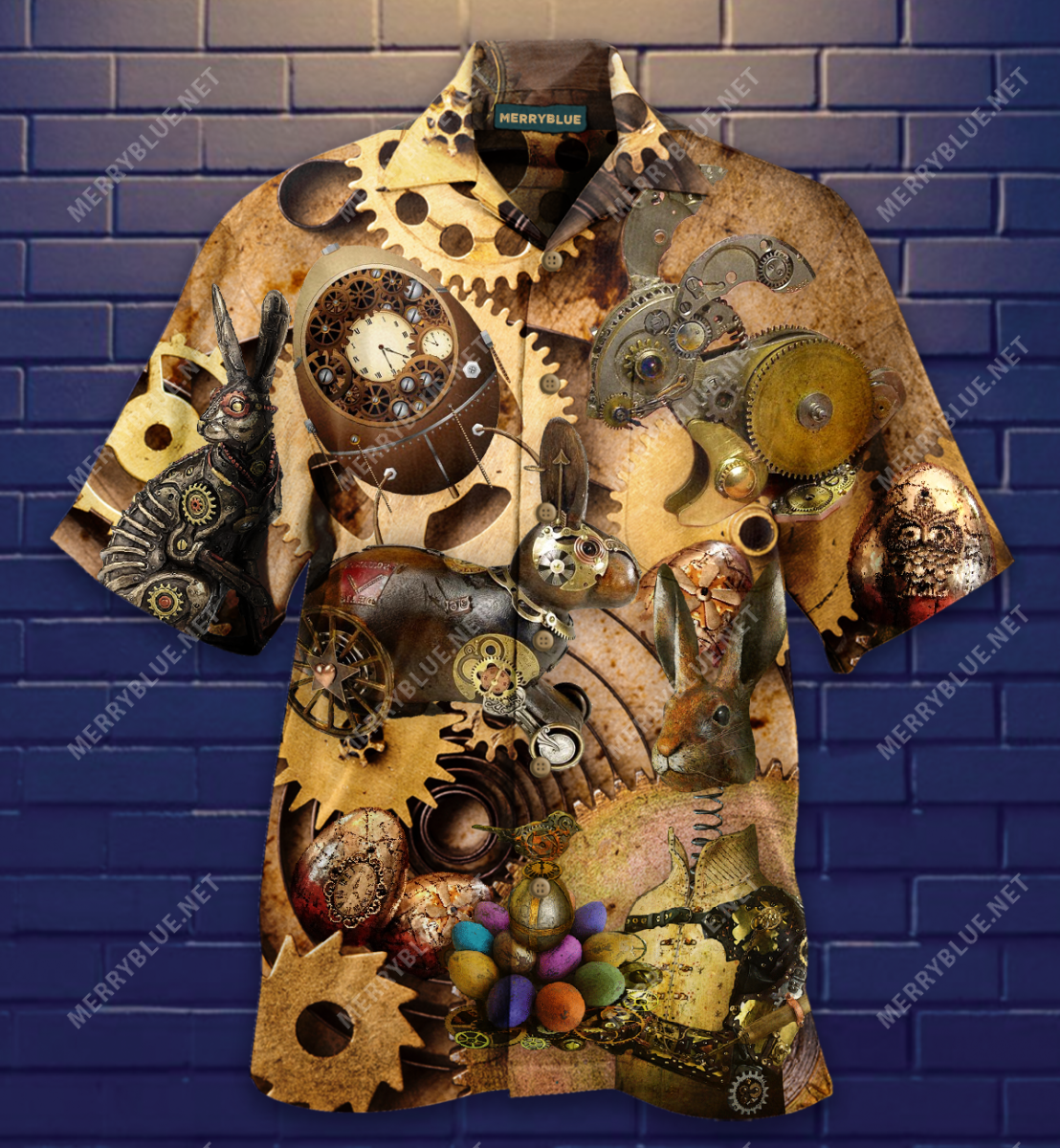 Enjoy Easter With Steampunk Style Hawaii Shirt Ha22213