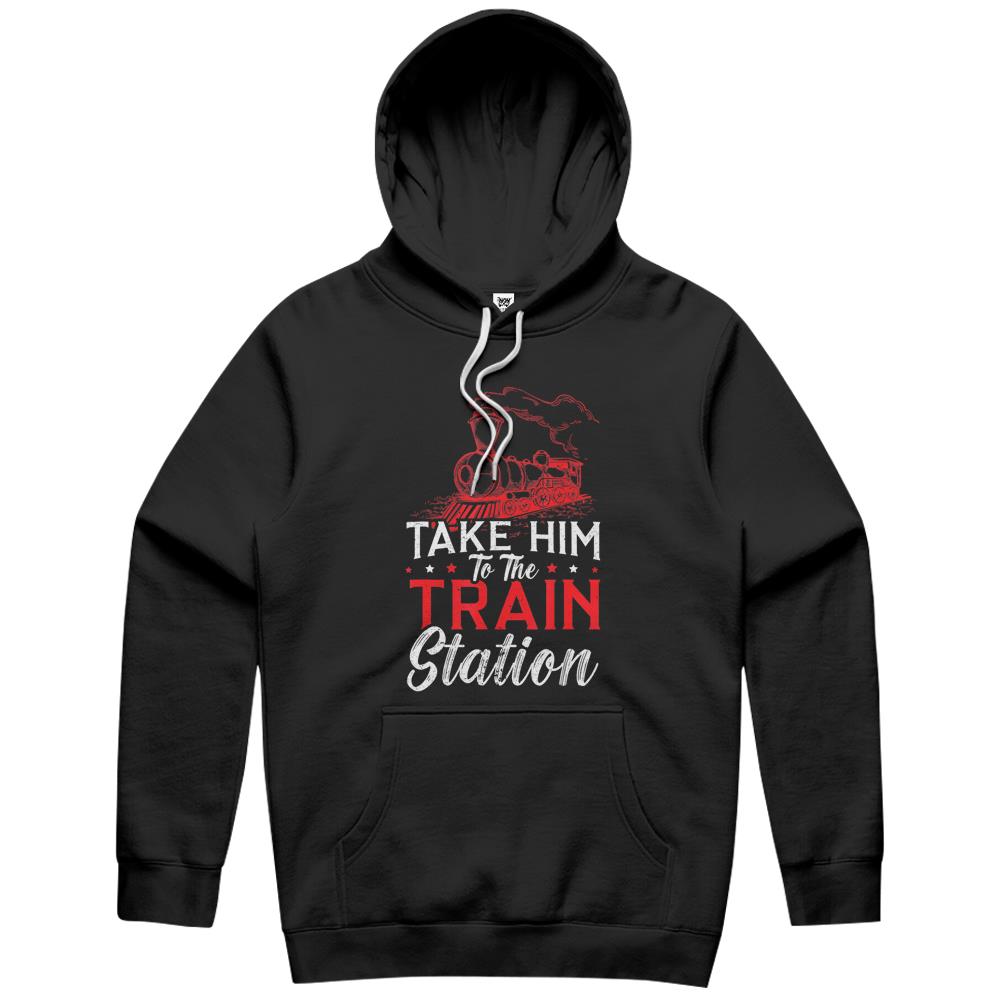 Take Him To The Train Station Train Lover Railway Locomotive Hoodie