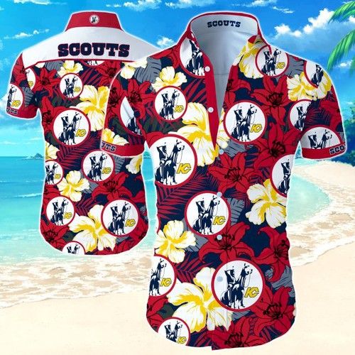 Kansas City Scouts Hawaiian Button-Up Shirt