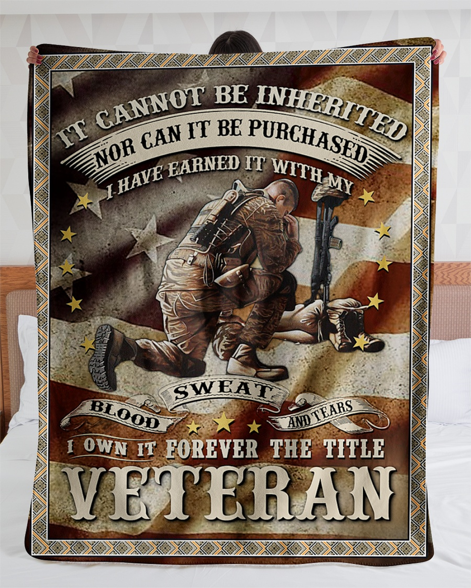 Veteran Gift Ideas, Veteran’S Day Gift, I Own It Forever The Title Veteran Fleece Blanket, Gift For Veteran