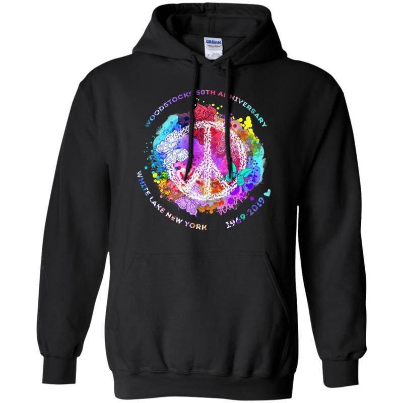 50 Years Of Woodstocks Anniversary Peace Love Music Festival Hoodie Gift Ht08