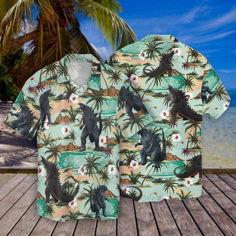 Cover Your Body With Amazing Godzilla Hawaii Shirt Ha51496