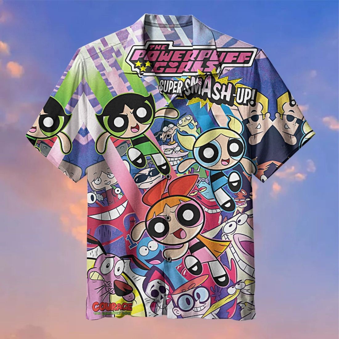 Bubbles Powerpuff Girls All Over Print Hawaii Shirt Ha108411