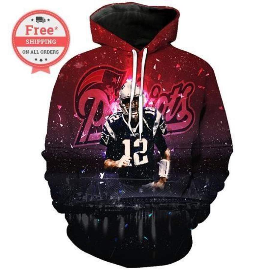 New England Patriots Football Team Hoodie Unisex 3D All Over Print