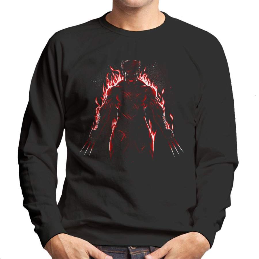 X Men Wolverine Logan Fire Men’s Sweatshirt