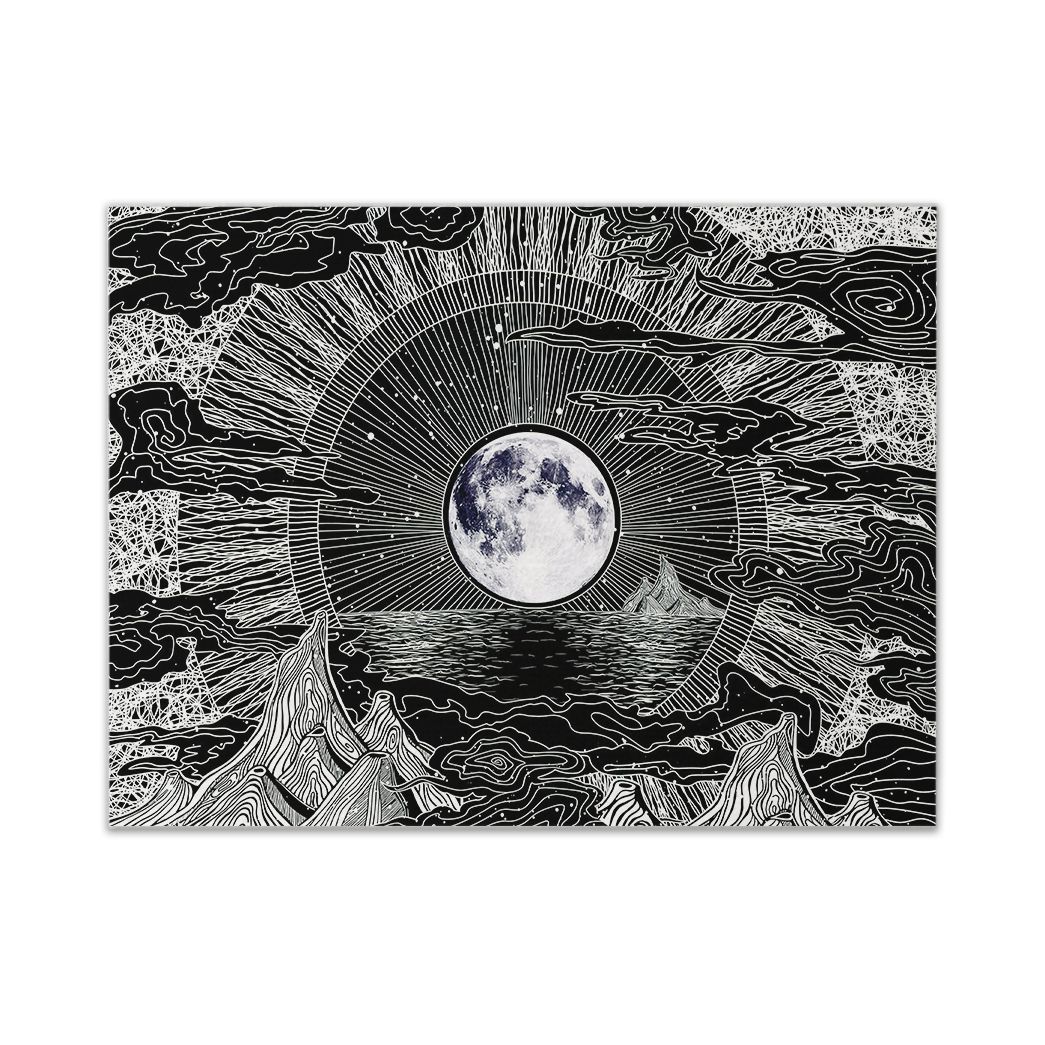 Casespring 2D Trippy Moon and Star Custom Canvas