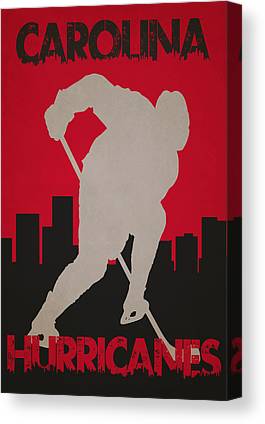 25 Carolina Hurricanes Joe Hamilton Canvas Print