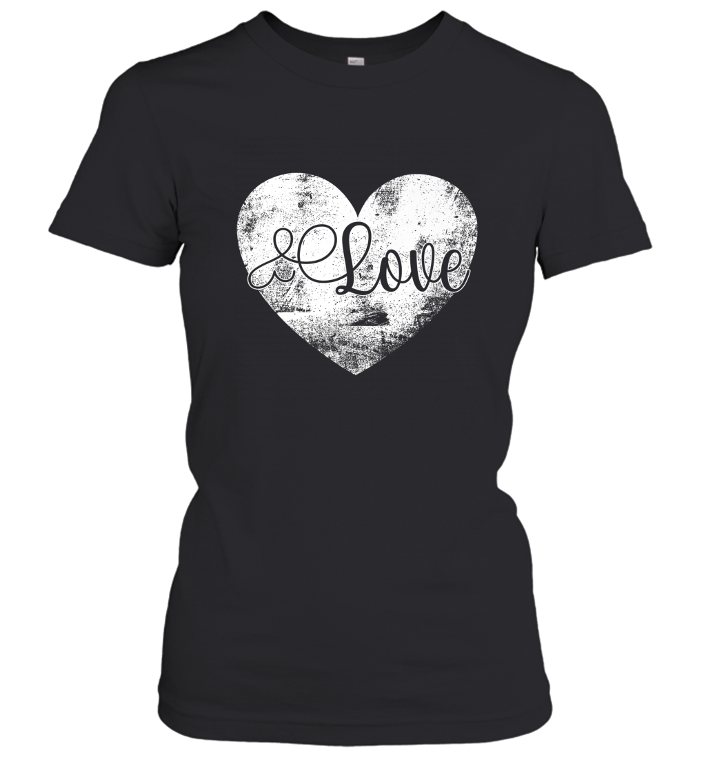 Love Valentines Day Heart Vintage Gift For Men Women Women’s T-Shirt