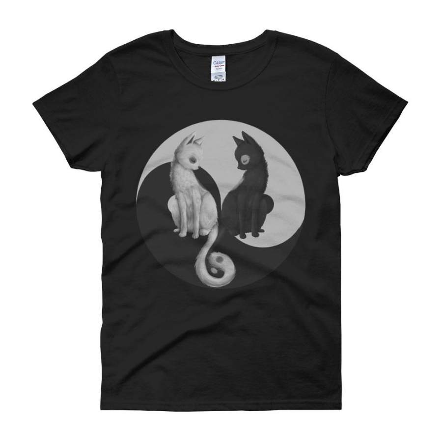 Yin And Yang Cats Kitten Women’S T Shirt