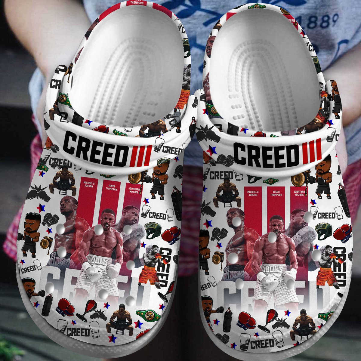 Creed 3 Movie Crocs Crocband Clogs Shoes Comfortable For Men Women and Kids