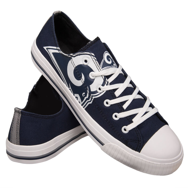 Los Angeles Rams NFL Mens Low Top Big Logo Canvas Shoes