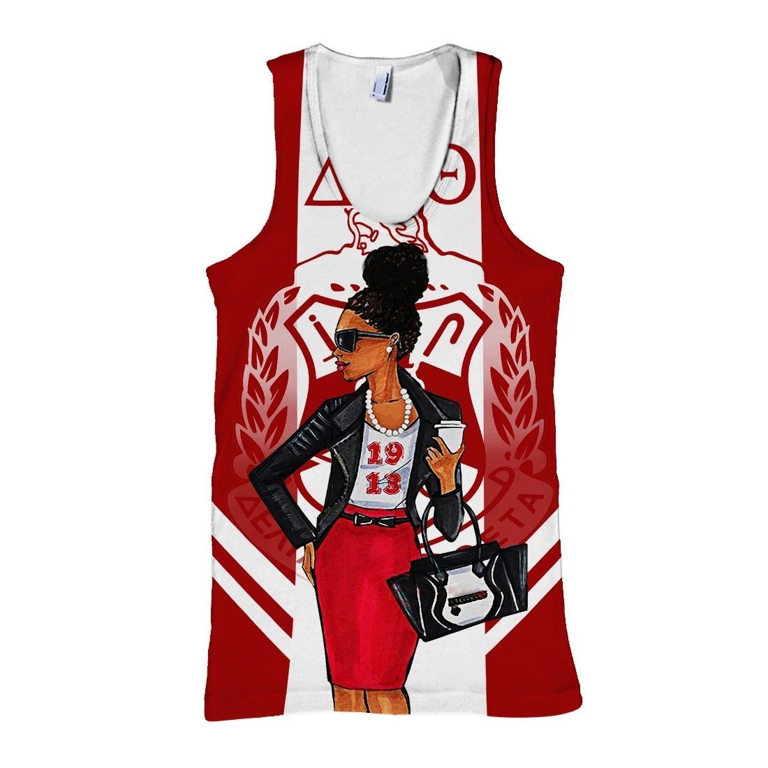 Wonderprint Tank Top Delta Sigma Theta Modern Girl Tank Top