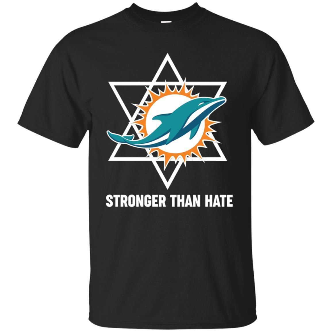 Buy Miami Dolphins With Pittsburgh Stronger Than Hate Classic T-Shirt