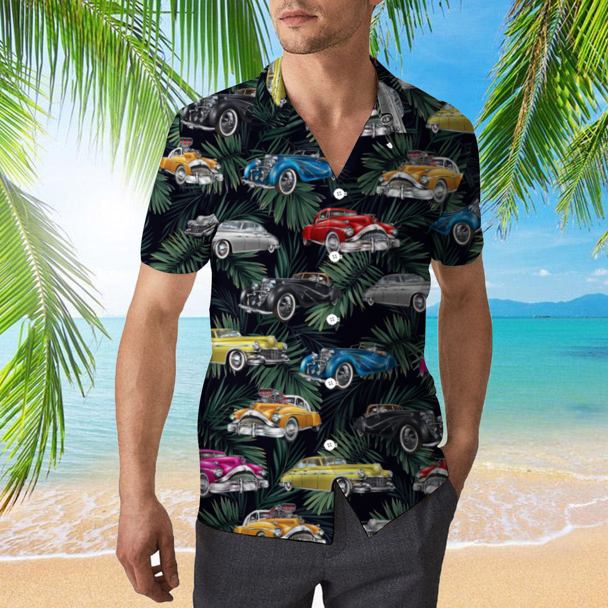 Amazing Vintage Retro Muscle Car Hawaii Shirt For Men And Women Ha15291