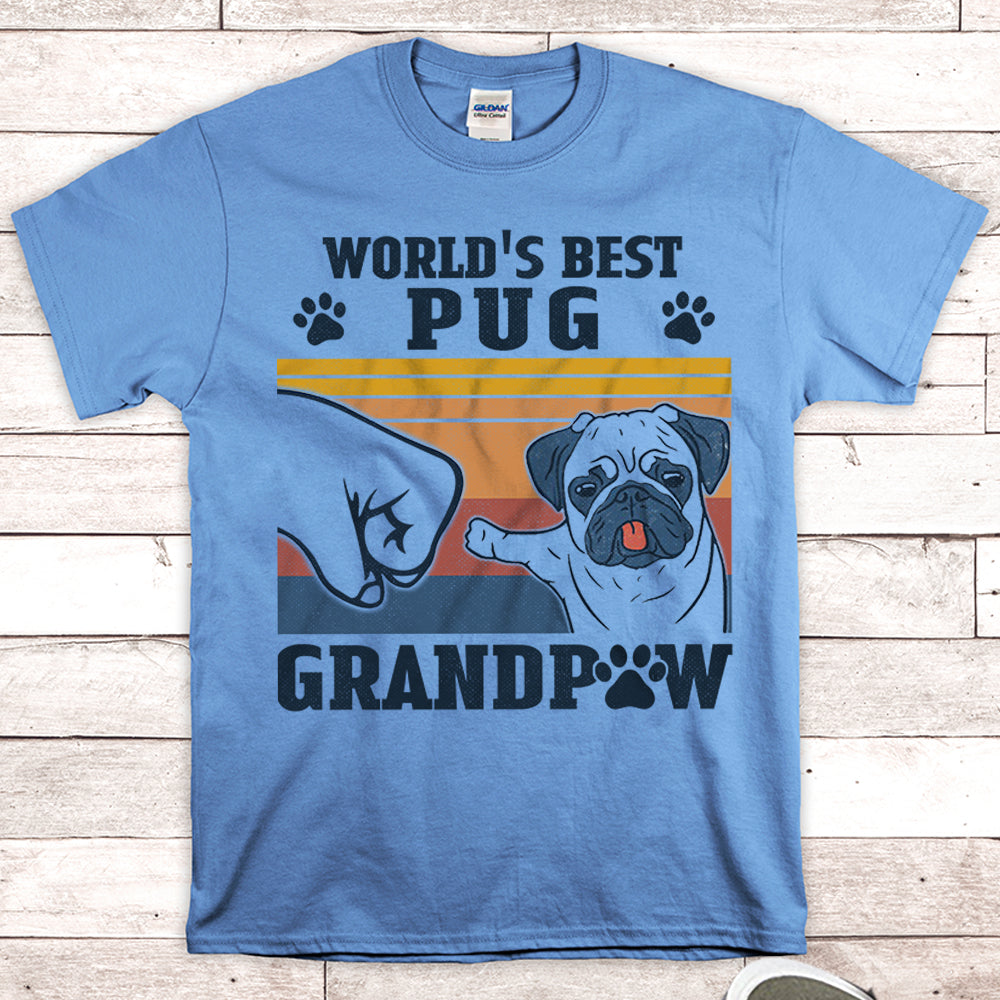 World’S Best Pug Grandpaw Shirts Gift For Pug Grandpa M0402 Nh95