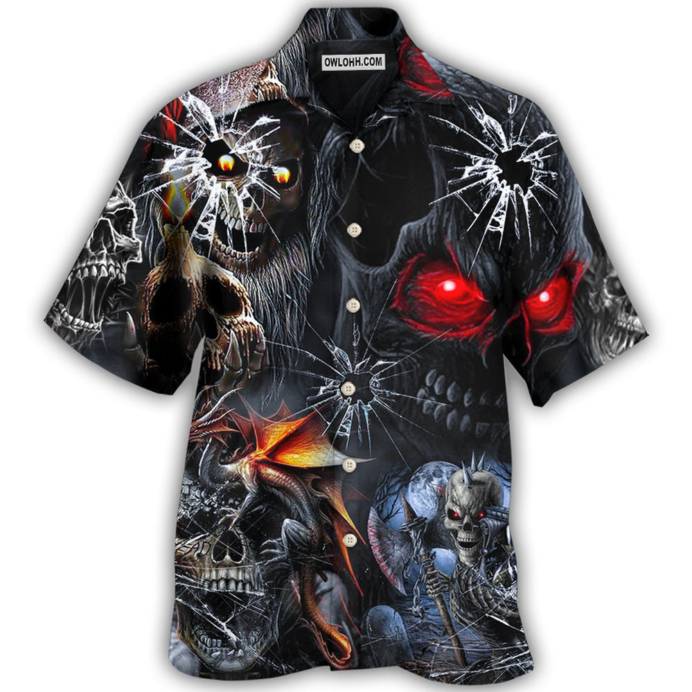 Skull Dark Style Hawaii Shirt Ha58373