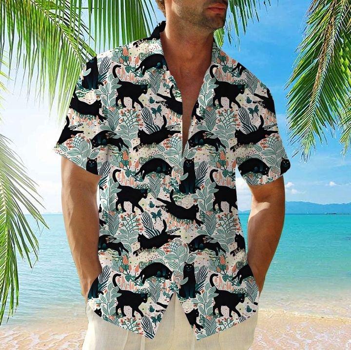 Black Cat Hawaii Shirt Ha2093