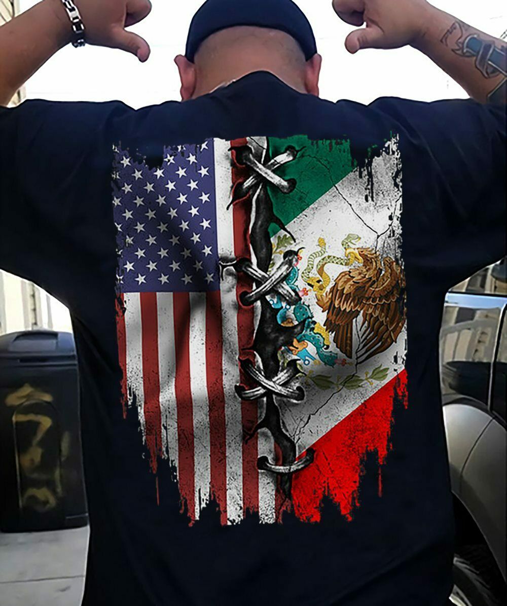 American Mexican Flag Mexico Patriotic  Standard/Premium T-Shirt