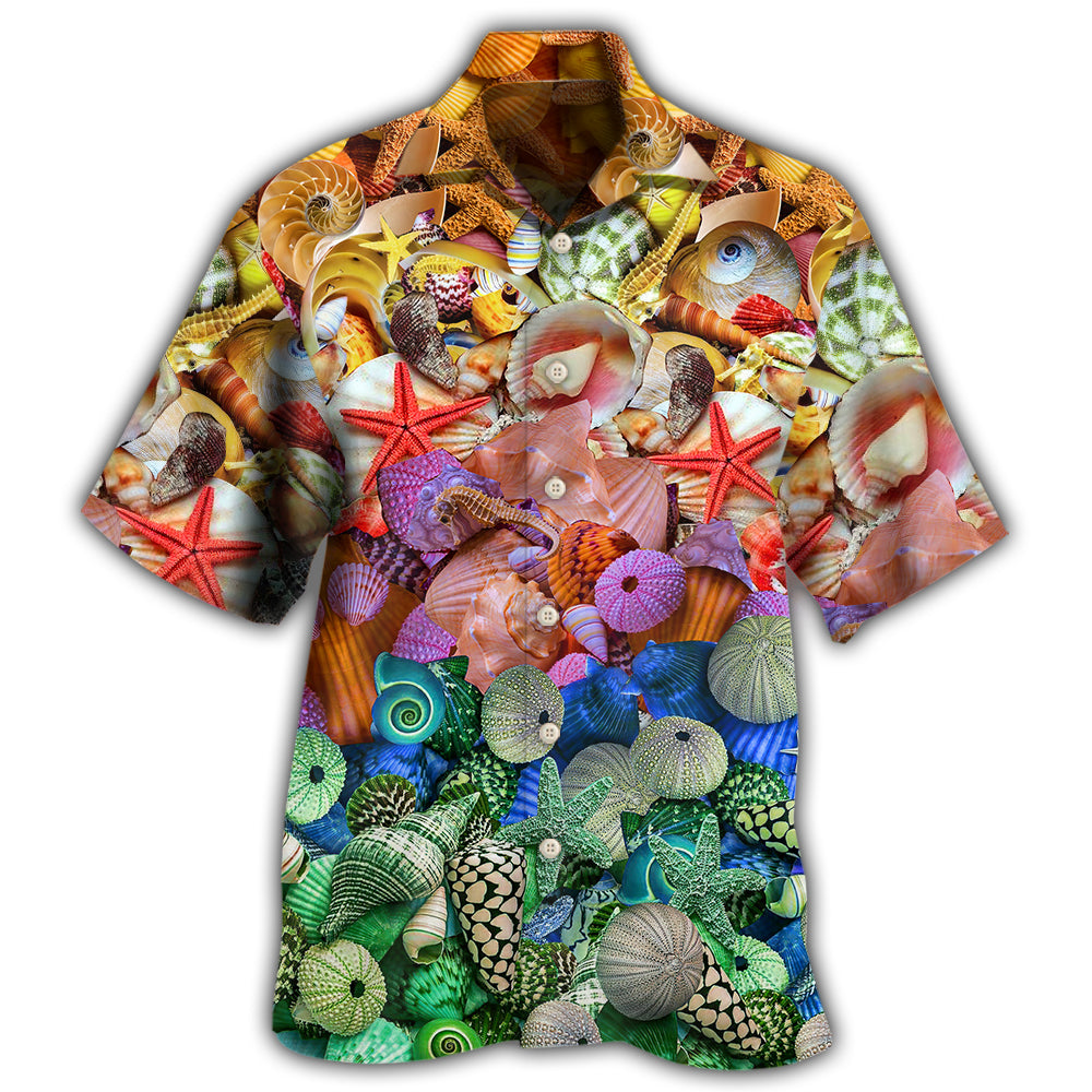 Beach Starfish On Seashells Hawaii Shirt Ha24167