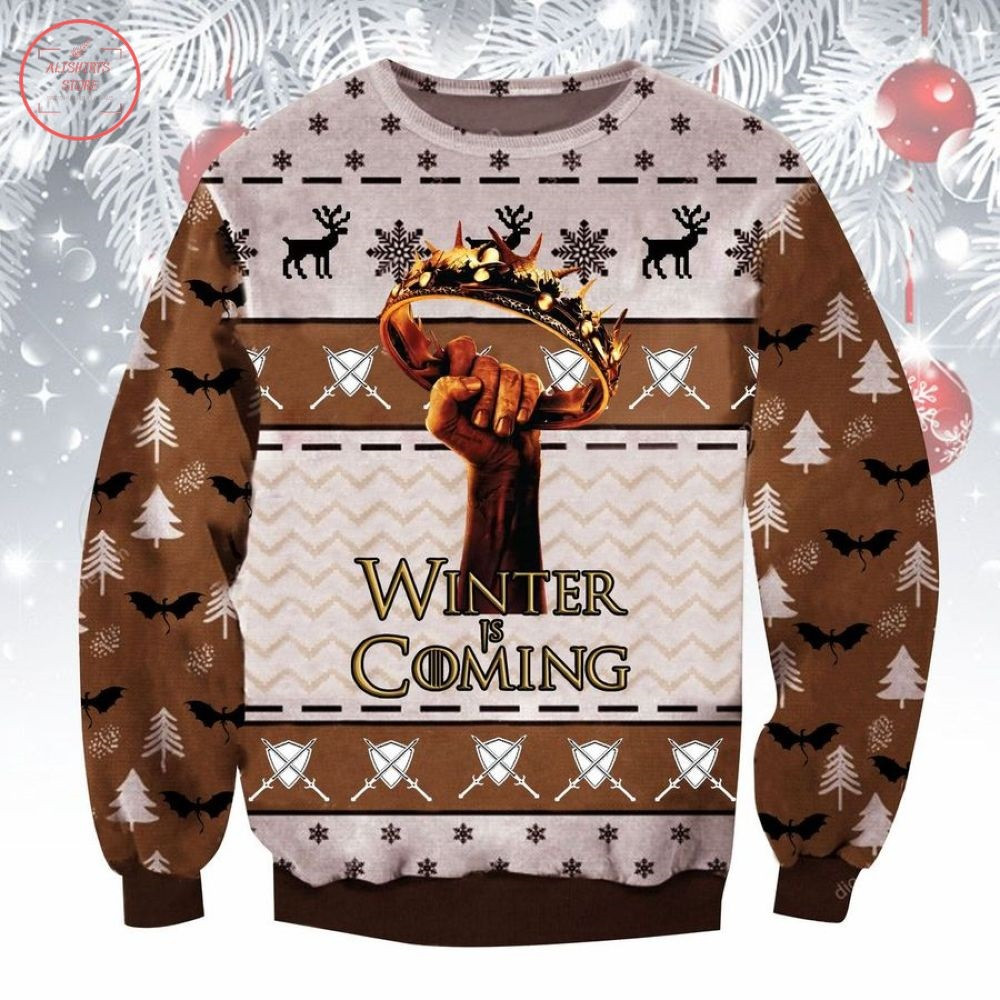 Game Of Thrones Winter Is Coming Ugly Christmas Sweater – Diosweater