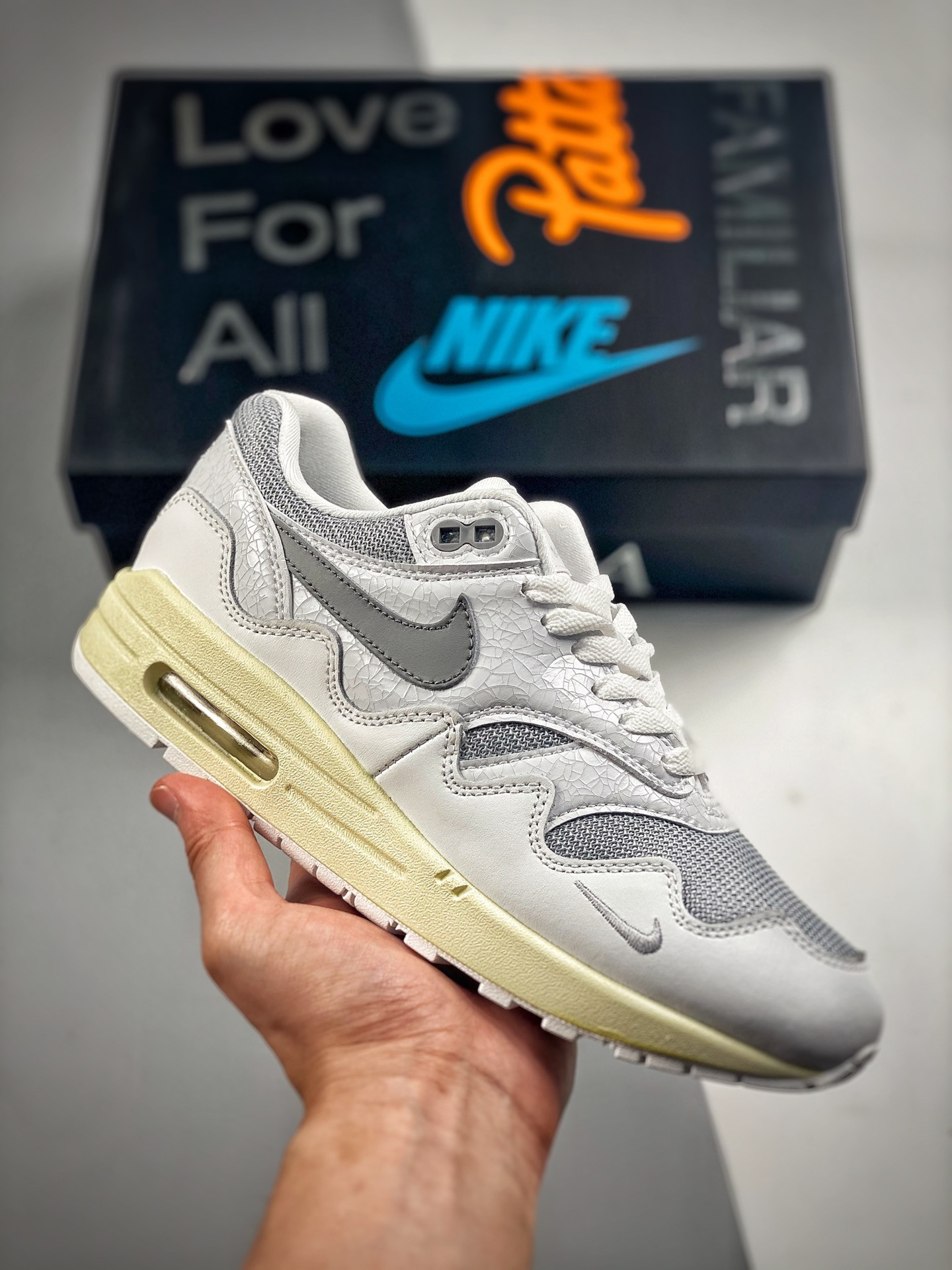 Patta Nike Air Max 1 White Silver DQ0299-100 5338925