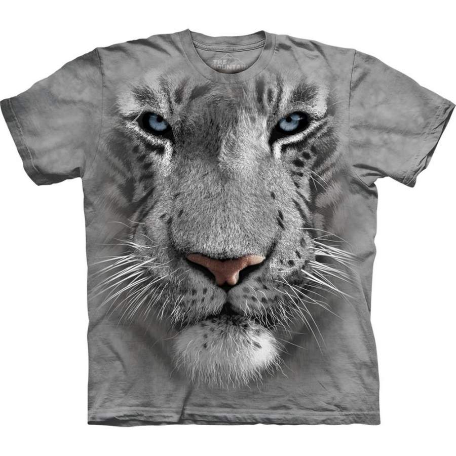 White Tiger Face Kids T-Shirt