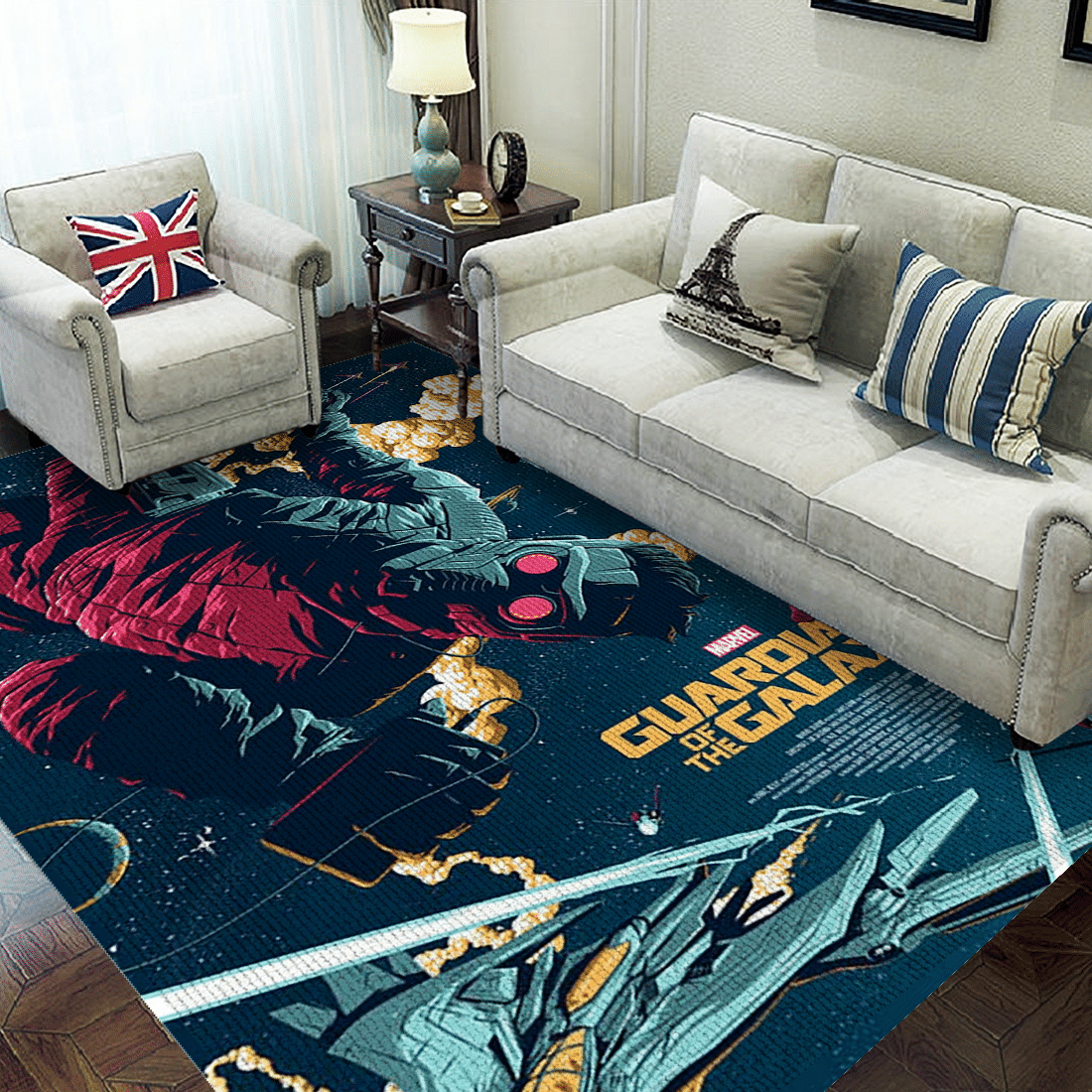 Guardians Of The Galaxy Floor Rug, Living Room Rugs, Floor Decor