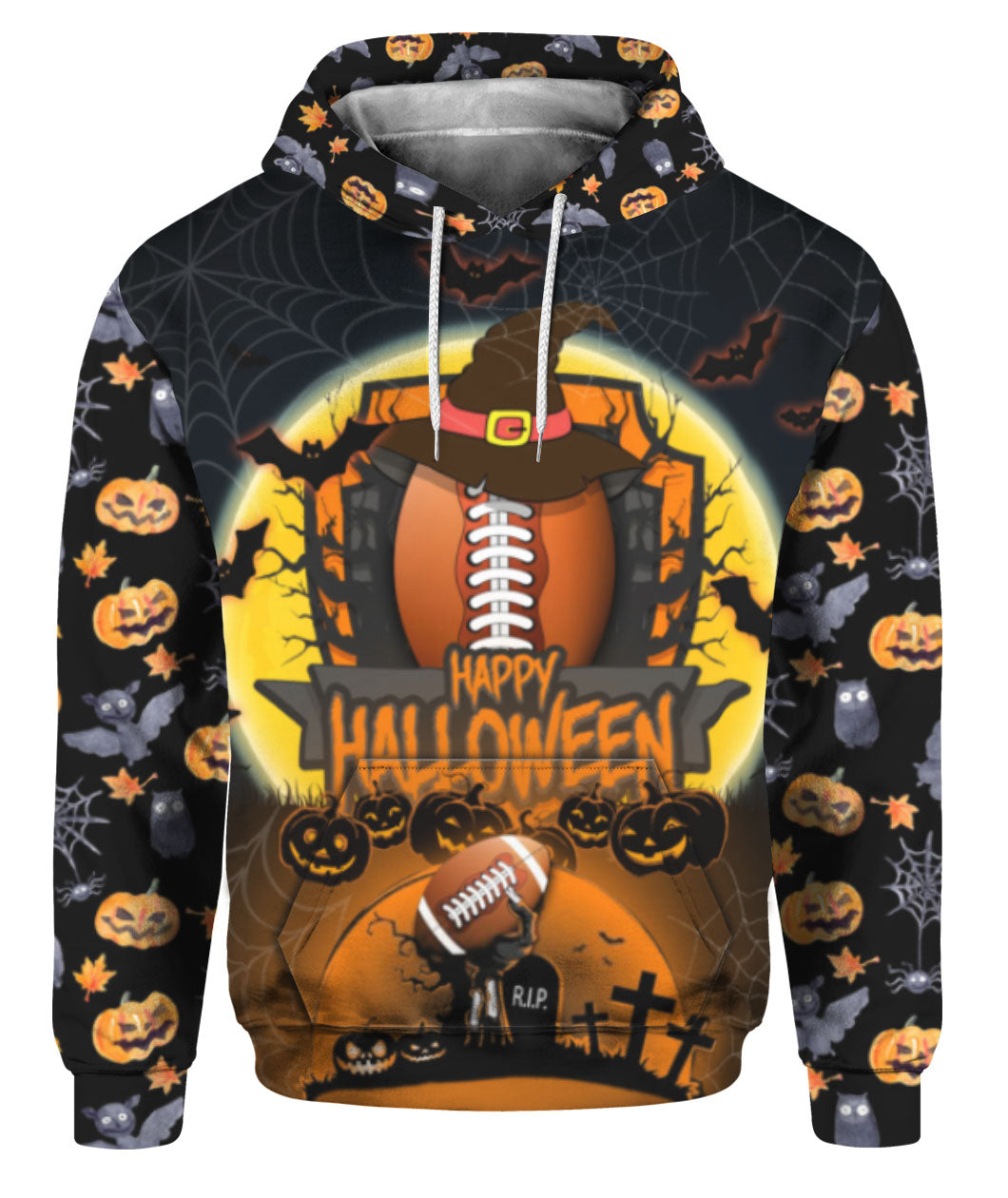 Oragontee Amazing Football Halloween 3D All Over Print | For Men & Women | Adult | Hp1015