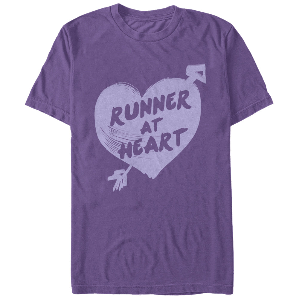 Chin Up Women’S Runner At Heart  Boyfriend Tee