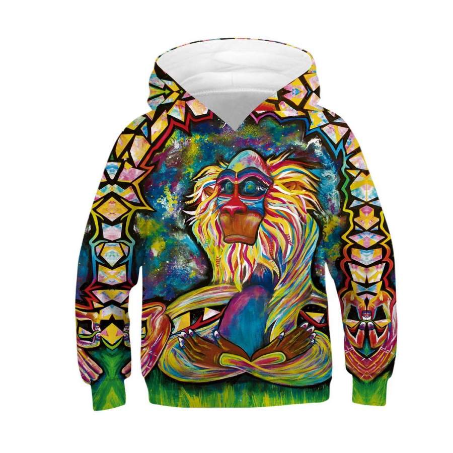 3D Color Lion Print All-over print pullover Hoodie – 3D All Over Printed – VF96