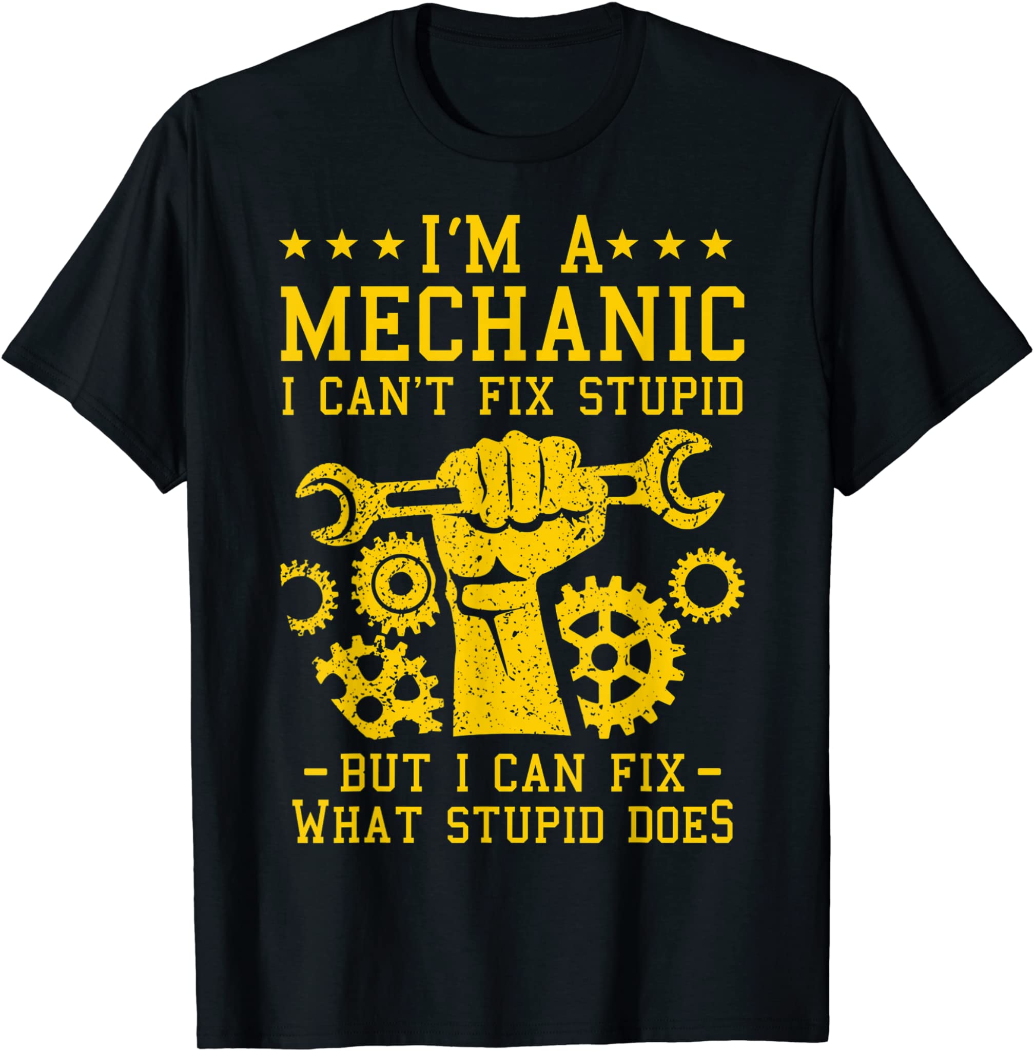 Funny Car Mechanic Men Women Kids Best Auto Mechanic T-Shirt