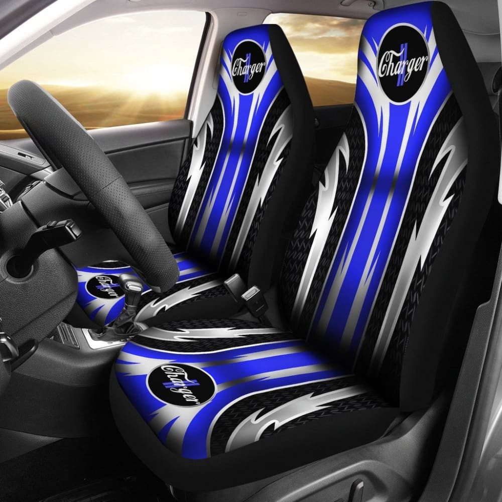 Dodge Charger Seat Covers Blue