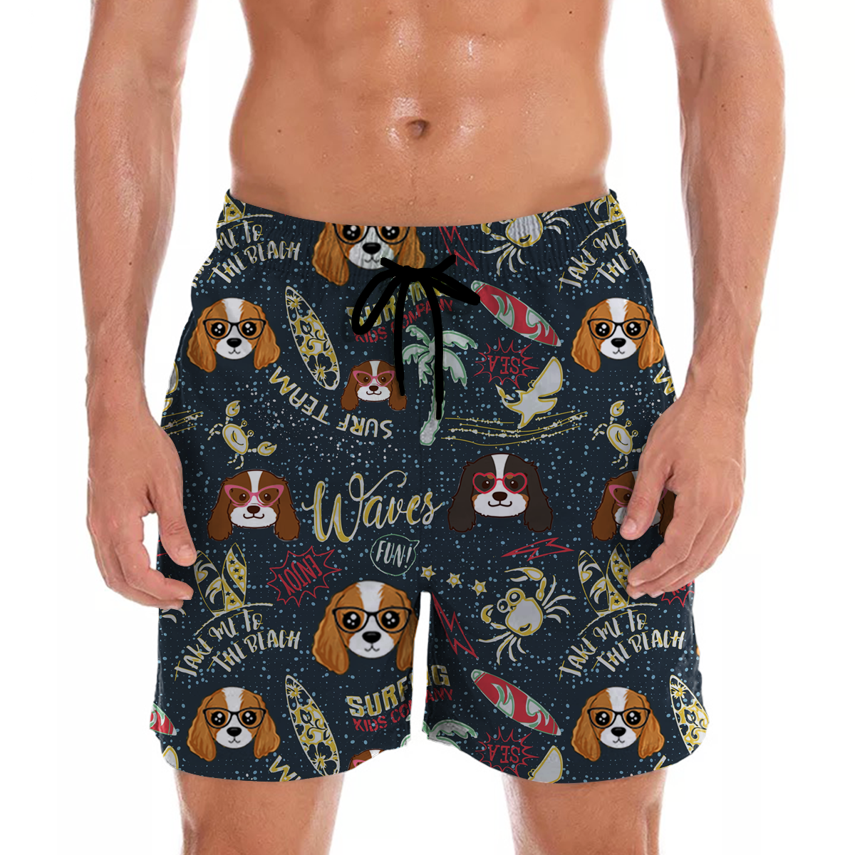 Cavalier King Charles Spaniel Aloha Hawaii Shorts Ha51302