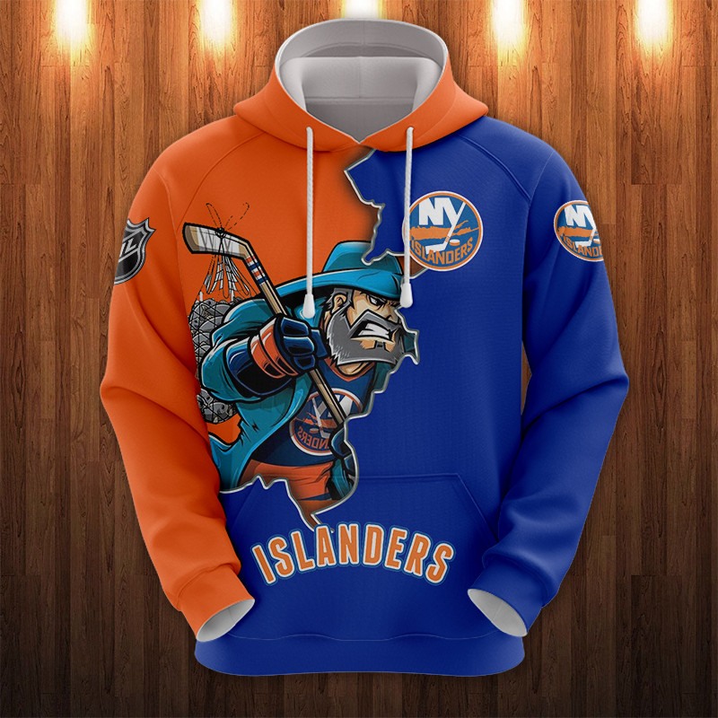 New York Islanders Hoodies 3D Cartoon Graphic Sweatshirt For Fan