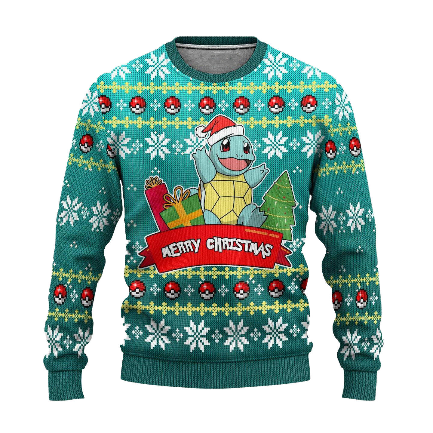 Pokemon Squirtle Anime Ugly Christmas Sweater Xmas Gift Thanksgiving Day 2022 Gift