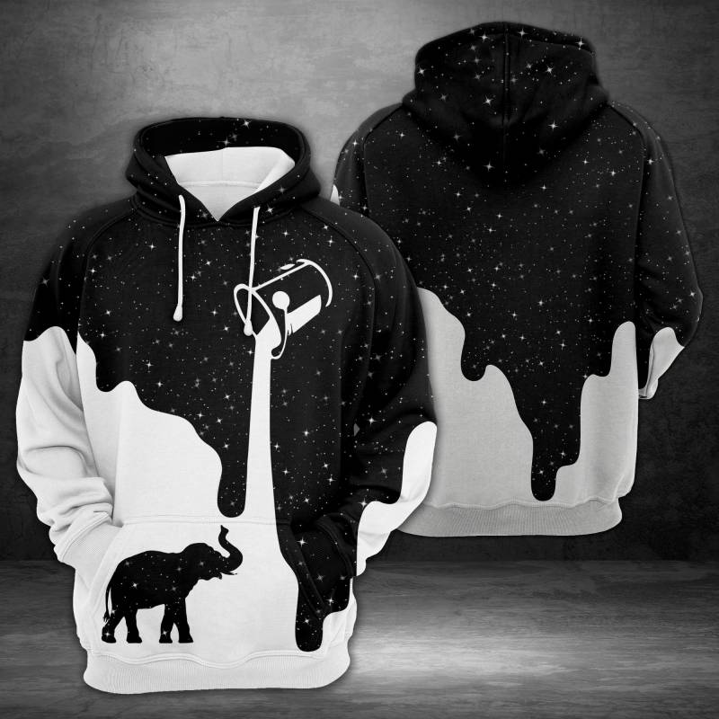 Amazing Elephant Galaxy H1647 – All Over Print Unisex Hoodie