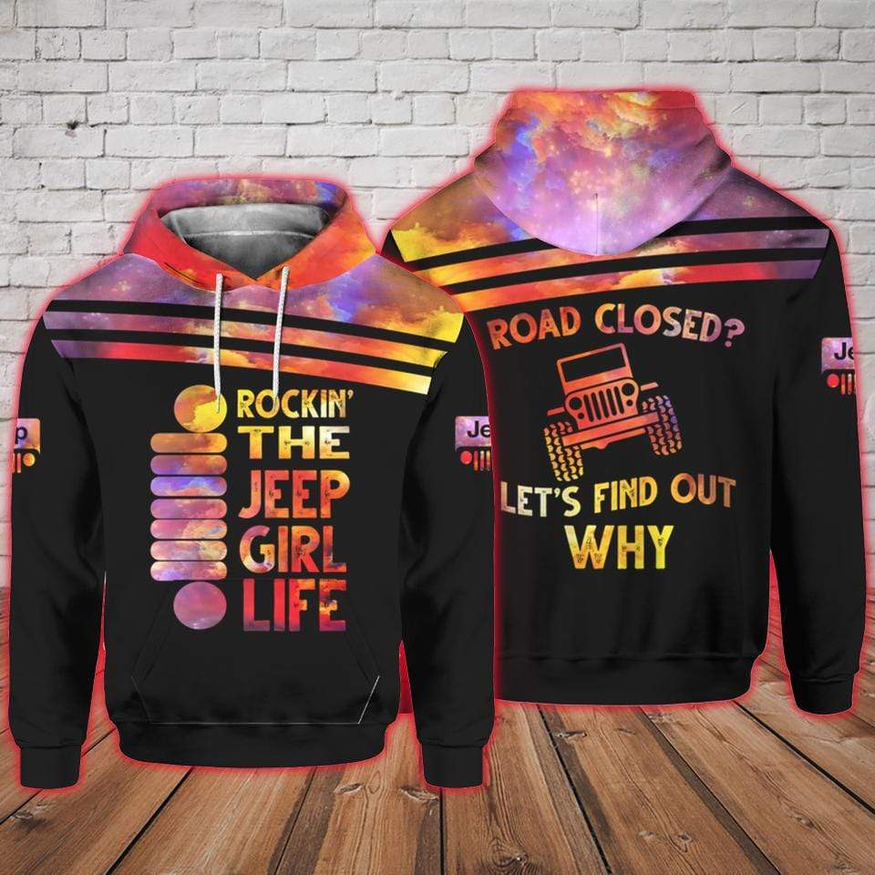 Rockin The Jeep Girl Unisex Hoodie 3D #DH