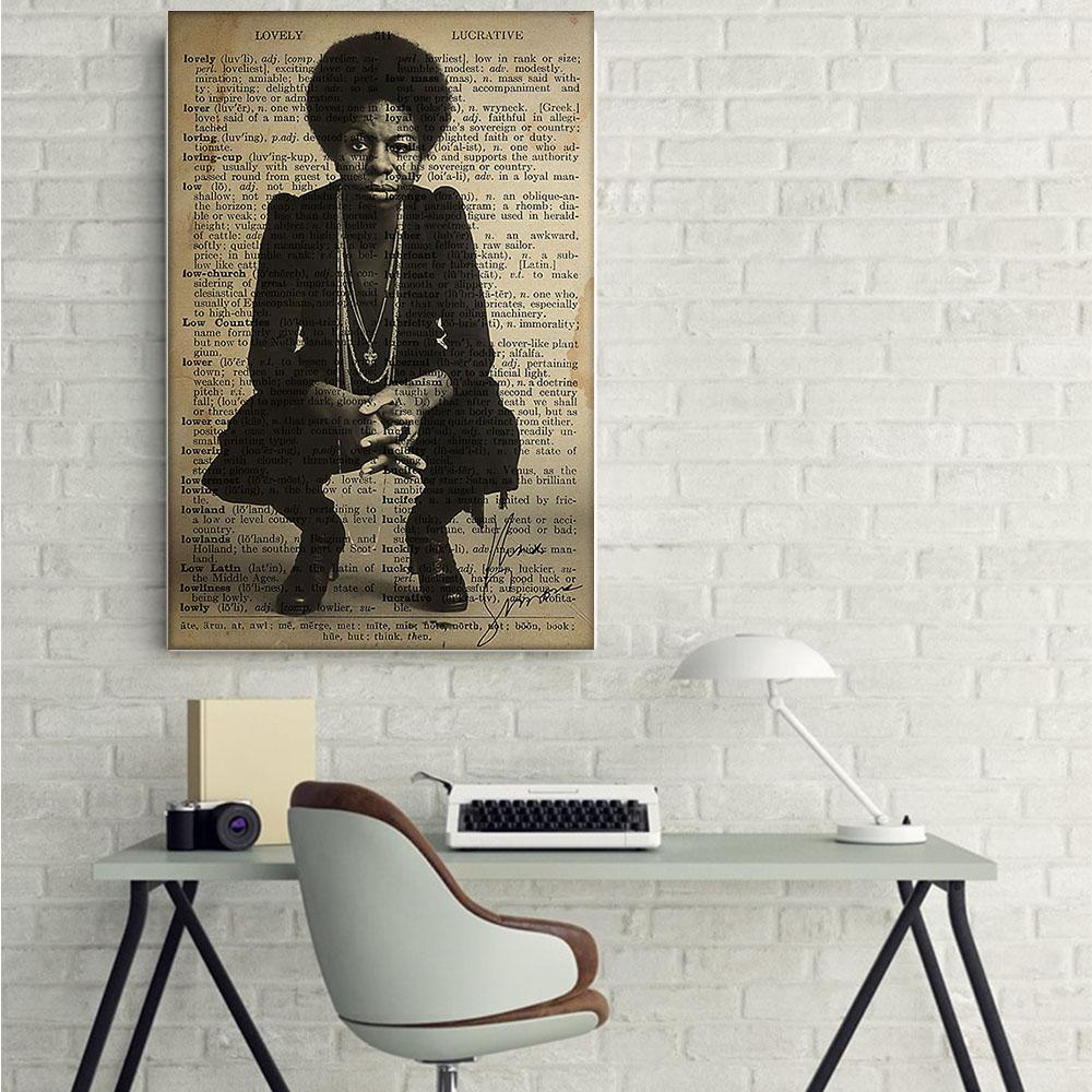 West Africa Best Canvas Prints Vintage Afro Art Print Poster Black Queen African Man Glamorous Living Room Bedroom Bathroom Home Decoration