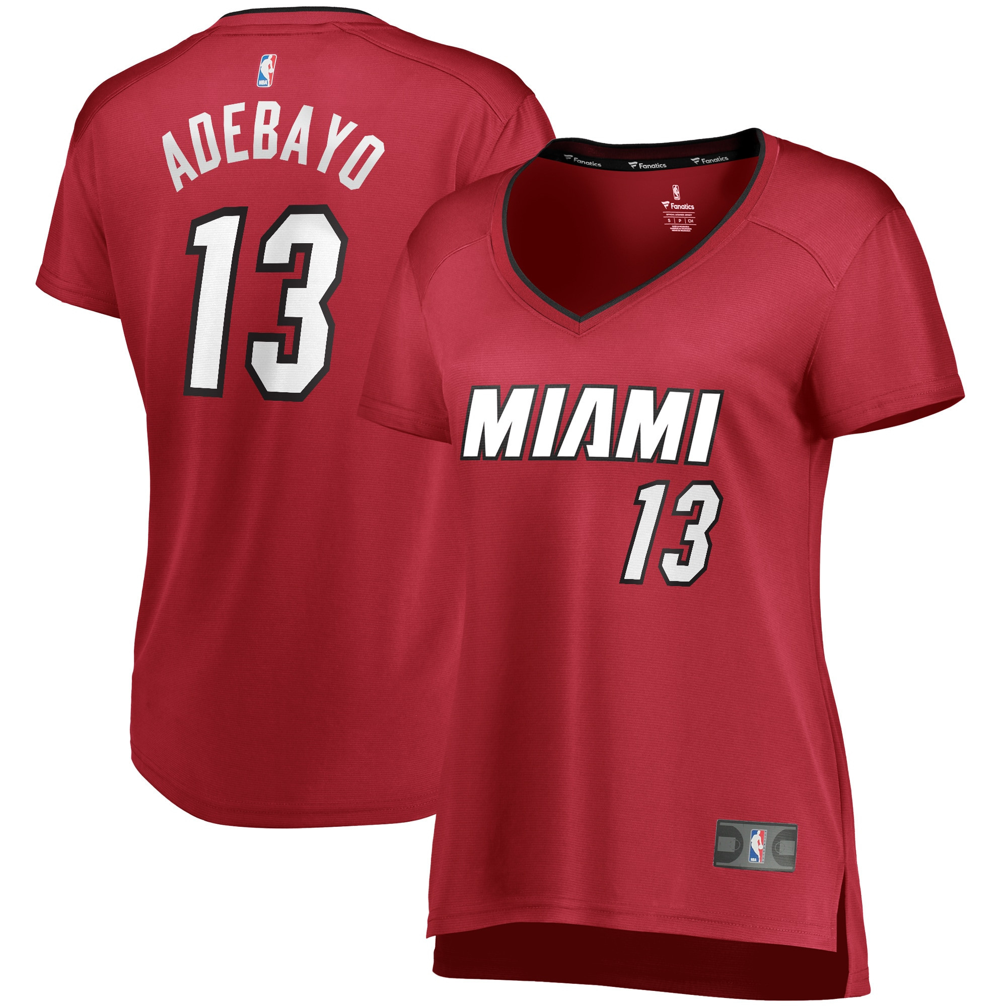 Bam Adebayo Miami Heat Fanatics Branded Womens Fast Break Player Jersey – Statement Edition – Maroon NBA